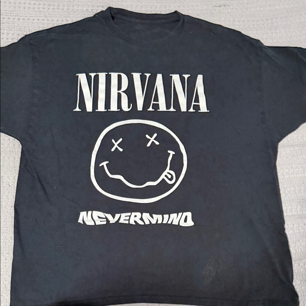 NIRVANA Black Short Sleeve Tee